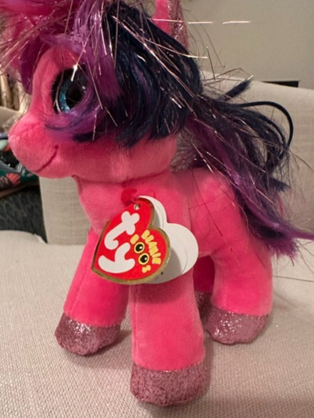 TY Beanie Boo's Ruby Pony with Tags